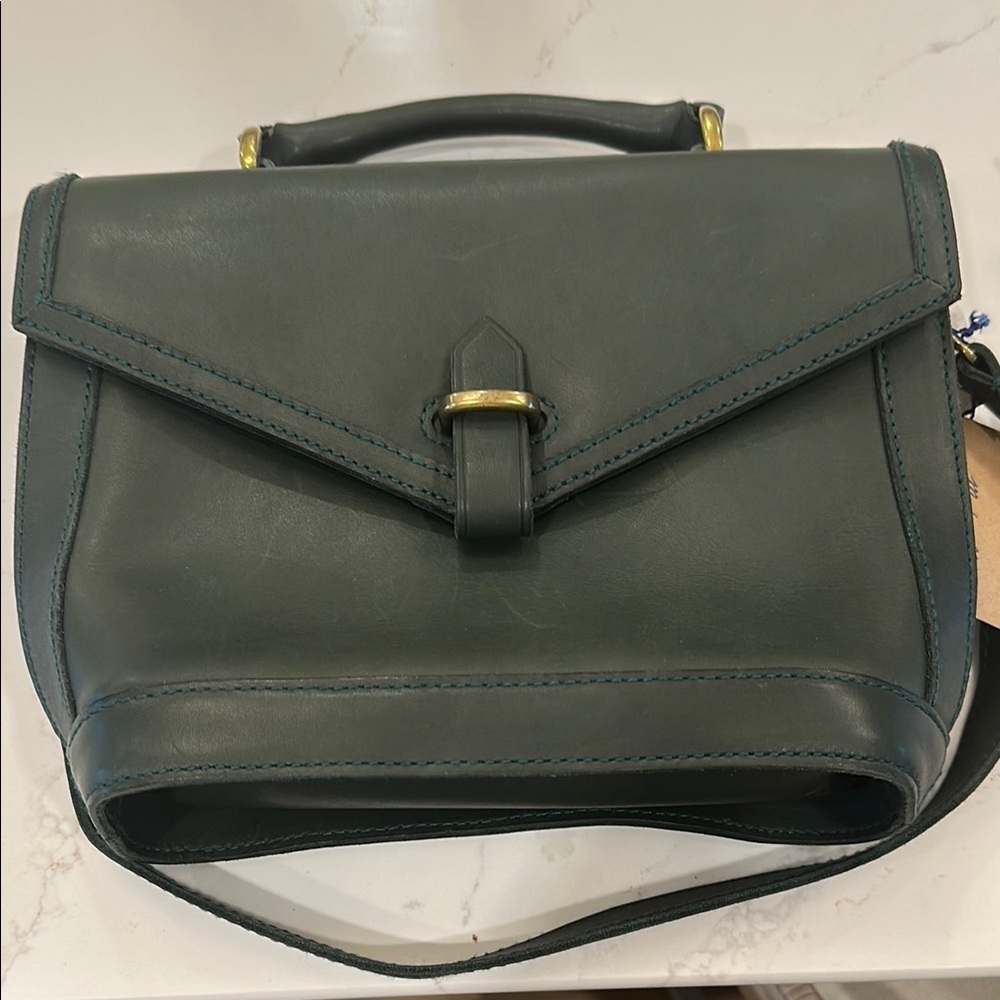 Green Leather Handbag - Picture 8 of 8